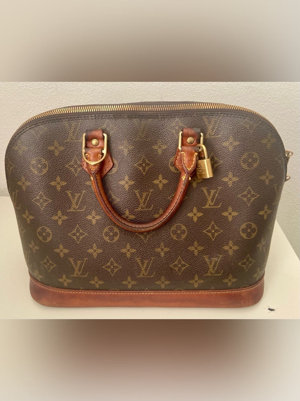 Louis Vuitton Vintage Alma Monogram Handbag – Classic Structured Icon